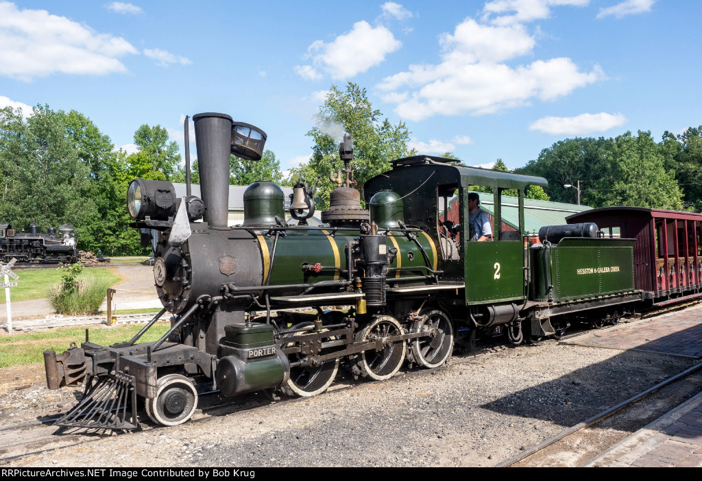 Compania Agricola de Guatemala steam locomotive number 2 at Hesston